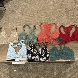 Lot of Aerie and VS bralettes. All excellent condition.